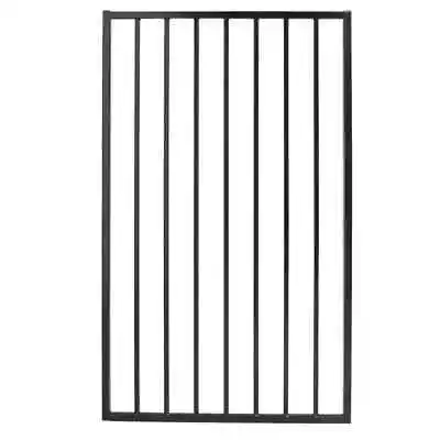 Pro Series 2.75 Ft. X 4.83 Ft. Black Steel Fence Gate • $110