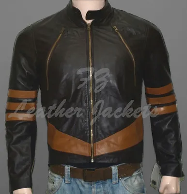$93.99 • Buy X-Men Wolverine Logans XO Real Leather Jacket - ALL SIZES AVAILABLE