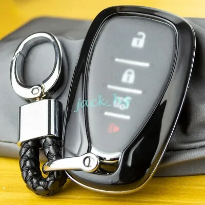 Smart Car Key Chain Fob Case Cover For Chevrolet Malibu Trax Equinox Volt Black • $13.90