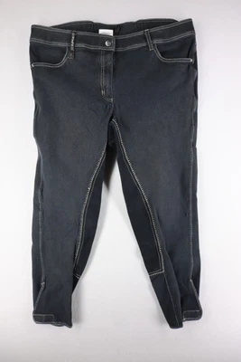 $29.95 • Buy Romfh International Full Seat Denim Black Riding Breeches 34R