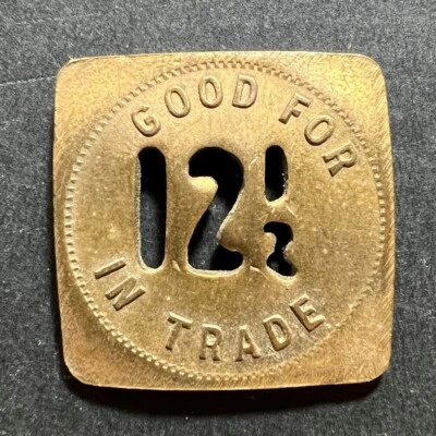$19 • Buy Ray, Arizona, Historical USA Brass Merchant Token: DEL MONTE 12 1/2 RAY, ARIZ.
