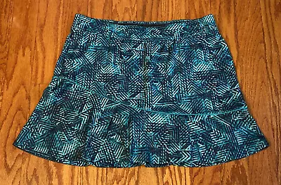 Made For Life Tennis Pickleball Pull On Skort Skirt W Shorts Pockets Large Green • $16