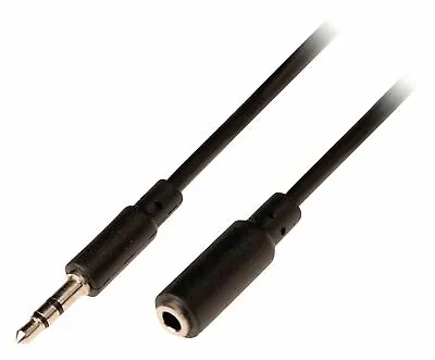 5m LONG 3.5mm Mini Jack Plug To Socket AUX Headphone Extension Cable Lead Metre • £4.92