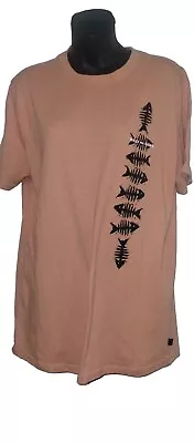 Maui And Sons Tshirt Size Large Salmon Color Graphic Tee • $8.29