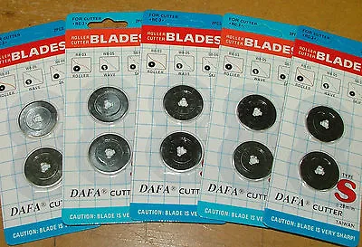 10 X 28mm Replacment Rotary Cutter Blades ** Ideal For Fiskars Olfa Dafa Cutters • £9.99