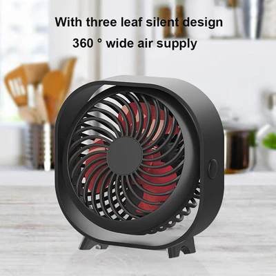 $25.51 • Buy Mini Desk Fan Portable Cooler 3 Speed Small Quiet USB Rechargeable Mini Fan AU
