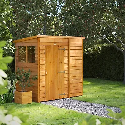 Shed | Power Overlap Pent Garden Sheds | Cheap Pent Sheds | Sizes 4x4 Up To 20x6 • £604