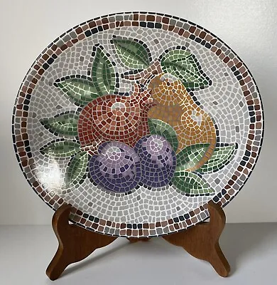 Sango Zoey 96 4879 Colorful Fruit Mosaic Oval Plate 8-1/4” • $15