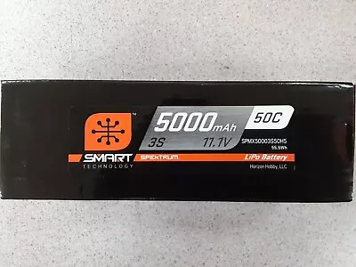 Spektrum 3S 11.1V 5000mAh 50C Hardcase Smart LiPo IC3 SPMX50003S50H3 Brand New!! • $69.99