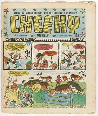 Cheeky Weekly Comic 16th June 1979 Complete With Cut Out Pages - Combined P&P • £1.25