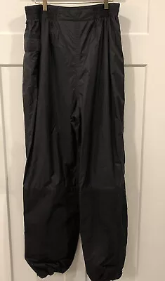 First Gear Pants Mens Black Large L  Fold Away Motorcycle Splash Rain • $40