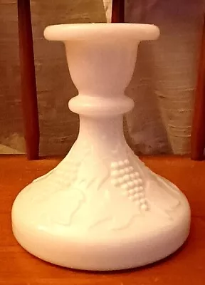 Westmoreland Vintage Milk Glass Grape Designed Candle Holder • $9