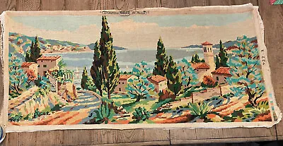 Unframed Completed Margot Creations De Paris Handcrafted Needlepoint Tapestry • $149.99