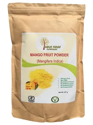 $25.49 • Buy Mango Fruit Powder Vegan GMO Free Bright Yellow Dried Sweet Mango Powder  227g