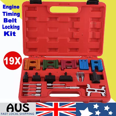 $28.39 • Buy 19pcs Universal Engine Timing Belt Chain Camshaft Flywheel Locking Tool Set Kit