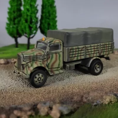 1/72 WWII German Army Opel Transport Trucks Model Green Camouflage Trucks Model • $59.24