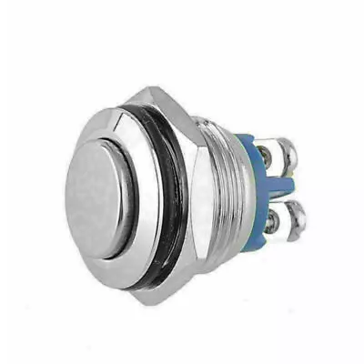 IP67 Waterproof 16mm Push Button Momentary ON OFF Horn Switch Starter High Flush • $5.99