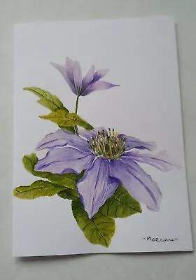  Hand Painted Greeting Card. Of Flowers • £2.50