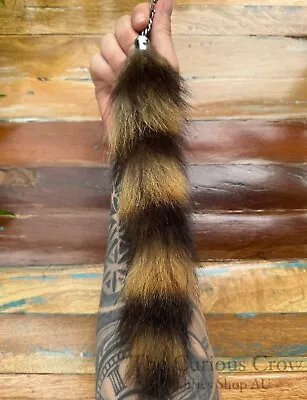 Raccoon Tail Keychain Curiosities And Oddities Vulture Culture Real Fur • $12.95