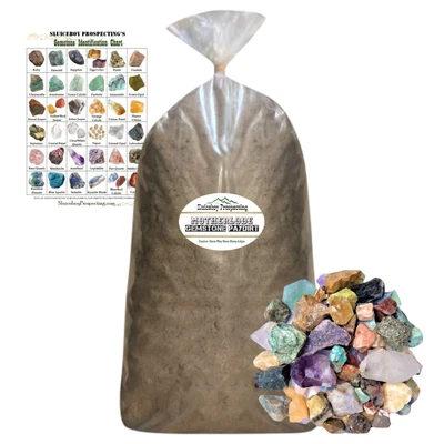 $79.04 • Buy Motherlode GEMSTONE PAYDIRT 18LB Bag | Large Gem Mining Dig | Crystals & More!