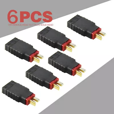 USA 6pcs Female To Male T-plug Battery Adapter Connecter For Traxxas TRX RC Car • $12.49