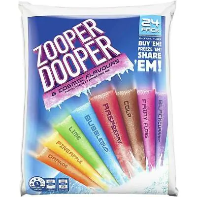 Zooper Dooper Ice Blocks 24x70ml • $17