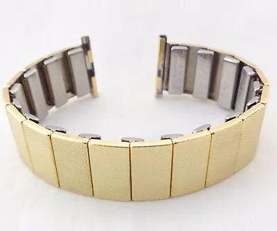 Vintage Rowi 20 Mm New Old Stock Rose Gold Steel Men's Expandable Watch Bracelet • £14.99