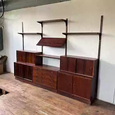 1960s Hundevad Rosewood Danish Modern Modular Wall Unit • $5500