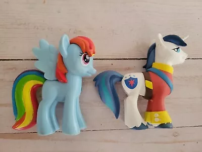 My Little Pony Funko Vinyl Lot Of 2 Rainbow Dash & Shining Armor • £19.27