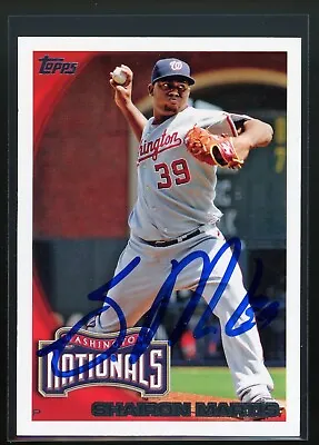 2010 Topps SHAIRON MARTIS Signed Card Autograph Auto NATIONALS TWINS • $2.59