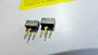 BC148C TELEFUNKEN TFK GREY BODY NPN Transistor SOT-25 Gold Leads 2pcs SHIPS USA • $16.95