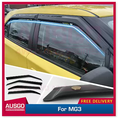 AUSGO Luxury Weather Shields For MG MG3 2018-Onwards Weathershields Window Visor • $65.31