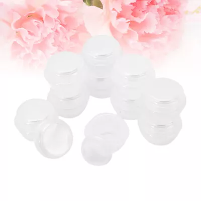  10 Pcs Cream Sample Pots Travel Shampoo Containers For Toiletries Make Up • £5.75