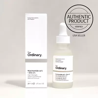 $10.95 • Buy The Ordinary Niacinamide 10% + Zinc 1% 30ml  USA SELLER  Authentic Product 
