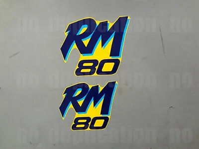1989 Suzuki RM80 RM 80 Decals 2pc Shroud 89 Aufklebers Stickers Graphics • $26.99