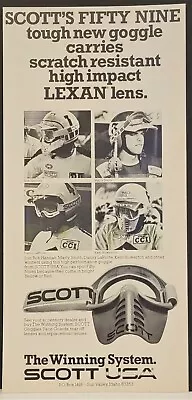 1978 Scott Motorcycle Goggles Print Ad Bob Hannah Marty Smith Danny LaPorte  • $7.99