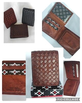 Portafoglio Uomo Pelle Portafoglio Lungo Uomo In Vera Pelle - Foto 8