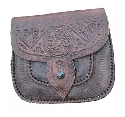 Genuine Leather Embroidered Purse • $70