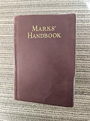 Marks' Handbook For Mechanical Engineers. Fourth Ed. 1941 • $12