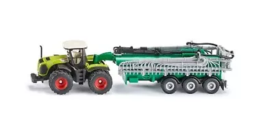 Siku 1827 Claas Xerion Farm Tractor With Vacuum Trailer 1/87 HO Die-cast MIB • $39