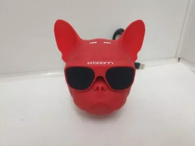 Boom Portable  Wireless Mini French Bulldog Bluetooth Speaker Red • £14.95