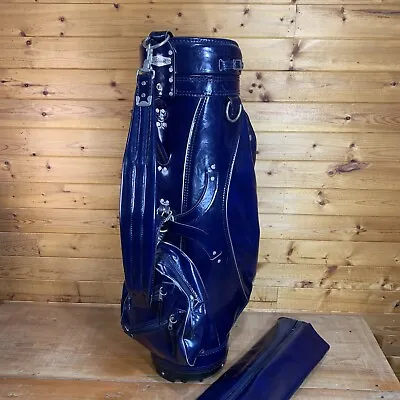 Vintage Blue Leather Titleist Golf Bag 1992 EUC RARE • $299.99