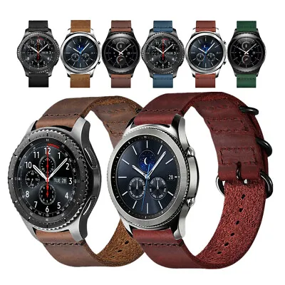 For Samsung Gear S3 Frontier S3 Classic Vintage Leather Wrist Watch Band Strap • $11.99