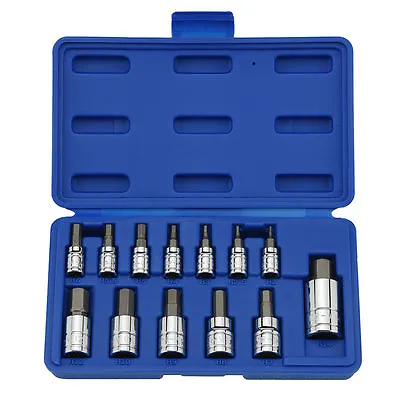 Alan Allen Alen Hex Key Socket Ratchet Wrench Set SAE 1/4 3/8 1/2 Drive 13Pc • $18.95