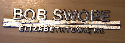 Vintage Bob Swope Elizabethtown Kentucky Car Dealer Emblem • $19.71
