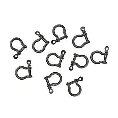 10 Pieces Horseshoe Buckles Chain Shackle Fasteners DIY Key Chian Bow Shackle • $8.71