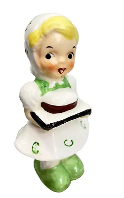 Vintage Japan Figurine Ucagco Baking Girl Porcelain Figurine CA 1950's Goodies • $9.95