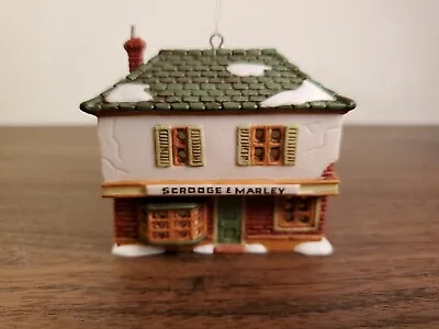 Dept 56 Ornament Dicken Village SCROOGE AND MARLEY COUNTING HOUSE Light Ornament • $14.99