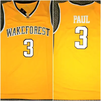 $44.95 • Buy Retro Chris Paul Wake Forest College Replica Men Size Large Basketball Jersey