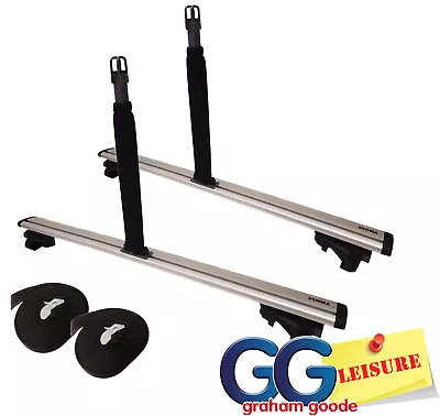 Canoe Kayak Carrier Holder Upright | Aero Roof Rack Cross Bars T Track Fitting • £44.95